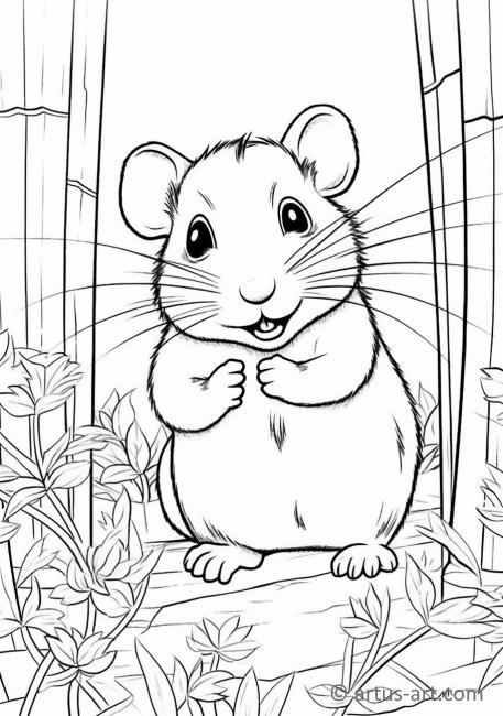 Barvící stránka s myši pro děti
